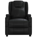 Stand up Massage Chair Black Faux Leather - Top-Down View