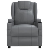 Stand up Massage Chair Anthracite Faux Leather - Top-Down View