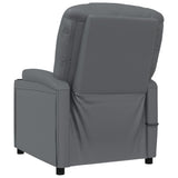 Stand up Massage Chair Anthracite Faux Leather - Rear View
