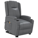 Stand up Massage Chair Anthracite Faux Leather - Extra Image