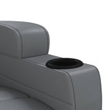 Stand up Massage Chair Anthracite Faux Leather - Extra Image