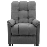 Stand up Massage Chair Light Grey Fabric - Side View