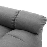 Stand up Massage Chair Light Grey Fabric - Close-Up Angle