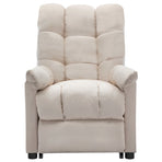 Stand up Massage Chair Cream Fabric
