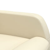 Stand up Massage Chair Cream Faux Leather
