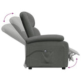 Stand up Chair Dark Grey Fabric - Low Angle