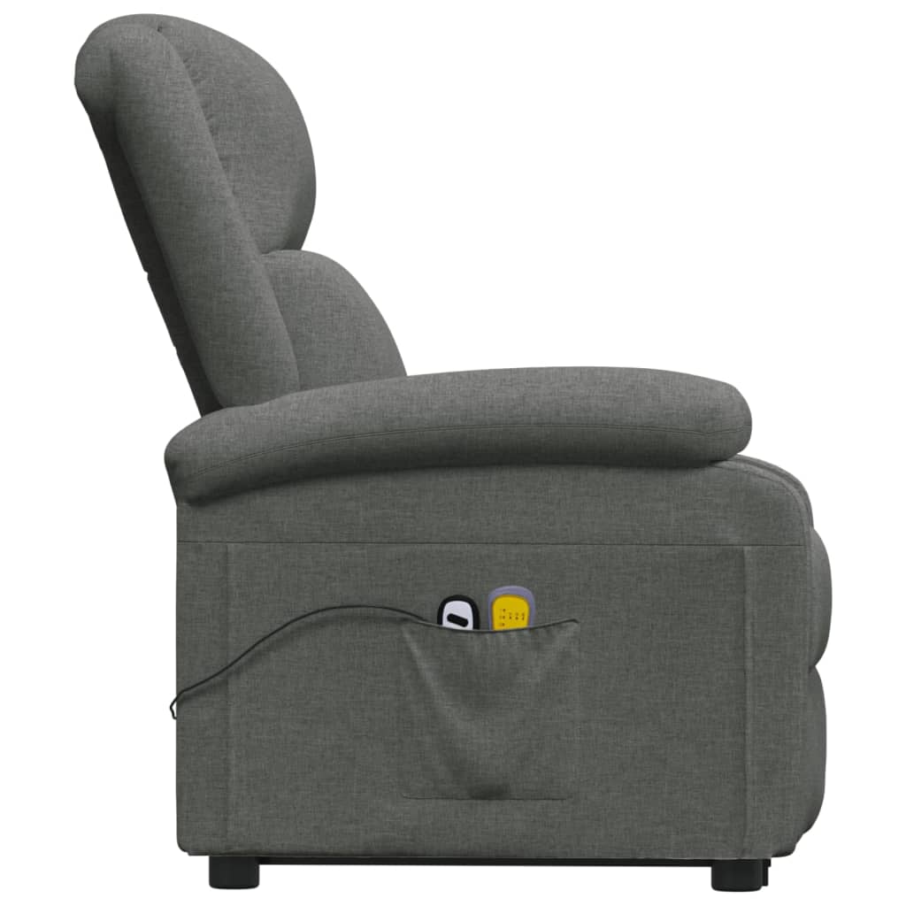 Stand up Massage Chair Dark Grey Fabric