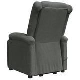 Stand up Massage Chair Dark Grey Fabric - Rear View