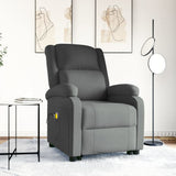 Stand up Massage Chair Dark Grey Fabric