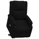 Stand up Massage Chair Black Fabric - Close-Up Angle
