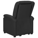 Stand up Massage Chair Black Faux Leather - Top-Down View
