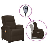 Stand up Massage Chair Brown Faux Leather