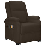 Stand up Massage Chair Brown Faux Leather