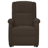 Stand up Massage Chair Brown Faux Leather