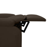 Stand up Massage Chair Brown Faux Leather - Rear View