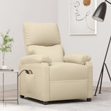Stand up Massage Chair Cream Fabric