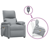 Stand up Massage Chair Light Grey Fabric