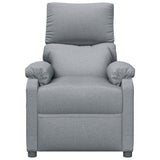 Stand up Massage Chair Light Grey Fabric - Top-Down View