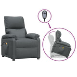Stand up Massage Chair Dark Grey Fabric