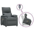 Stand up Massage Chair Dark Grey Fabric