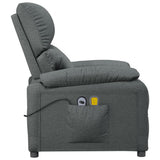 Stand up Massage Chair Dark Grey Fabric