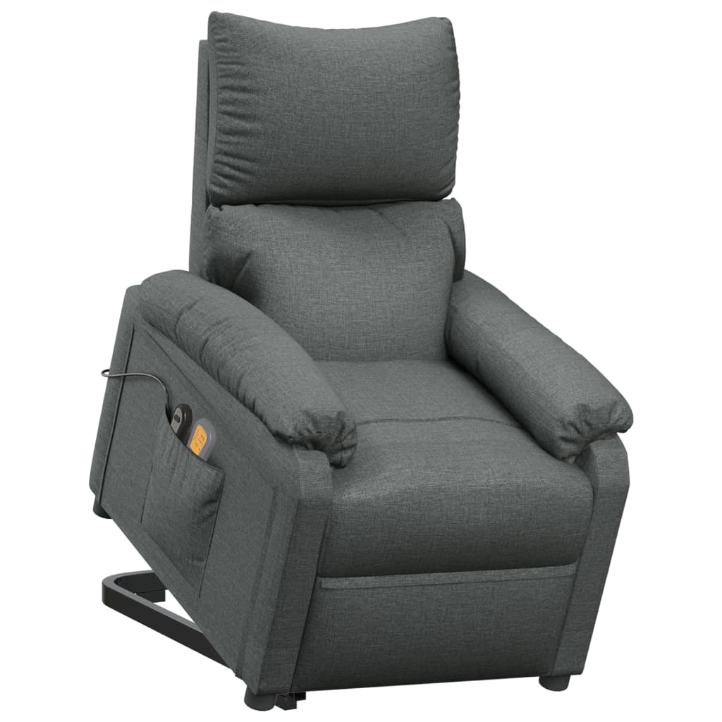 Stand up Massage Chair Dark Grey Fabric