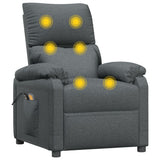 Stand up Massage Chair Dark Grey Fabric