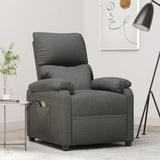 Stand up Massage Chair Dark Grey Fabric