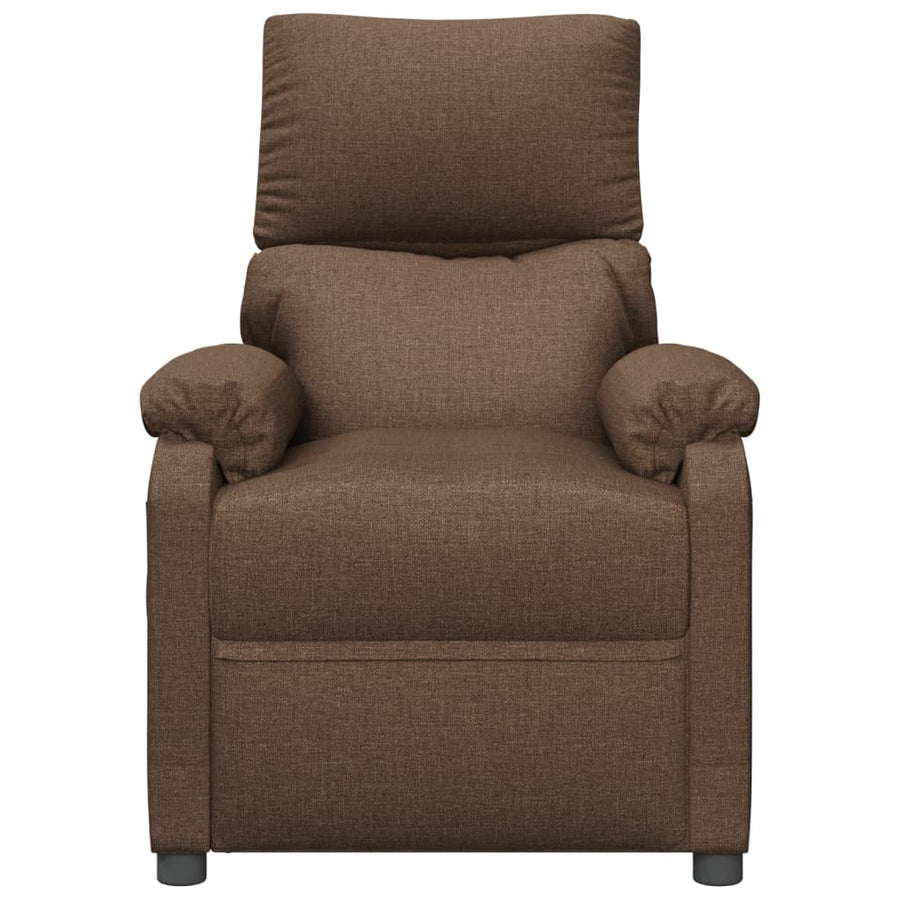 Stand up Massage Chair Brown Fabric
