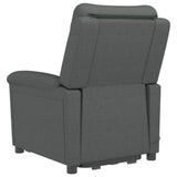 Stand up Chair Dark Grey Fabric - Rear View