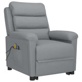 Stand up Massage Chair Light Grey Fabric