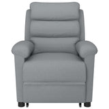 Stand up Massage Chair Light Grey Fabric - Top-Down View