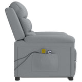 Stand up Massage Chair Light Grey Fabric