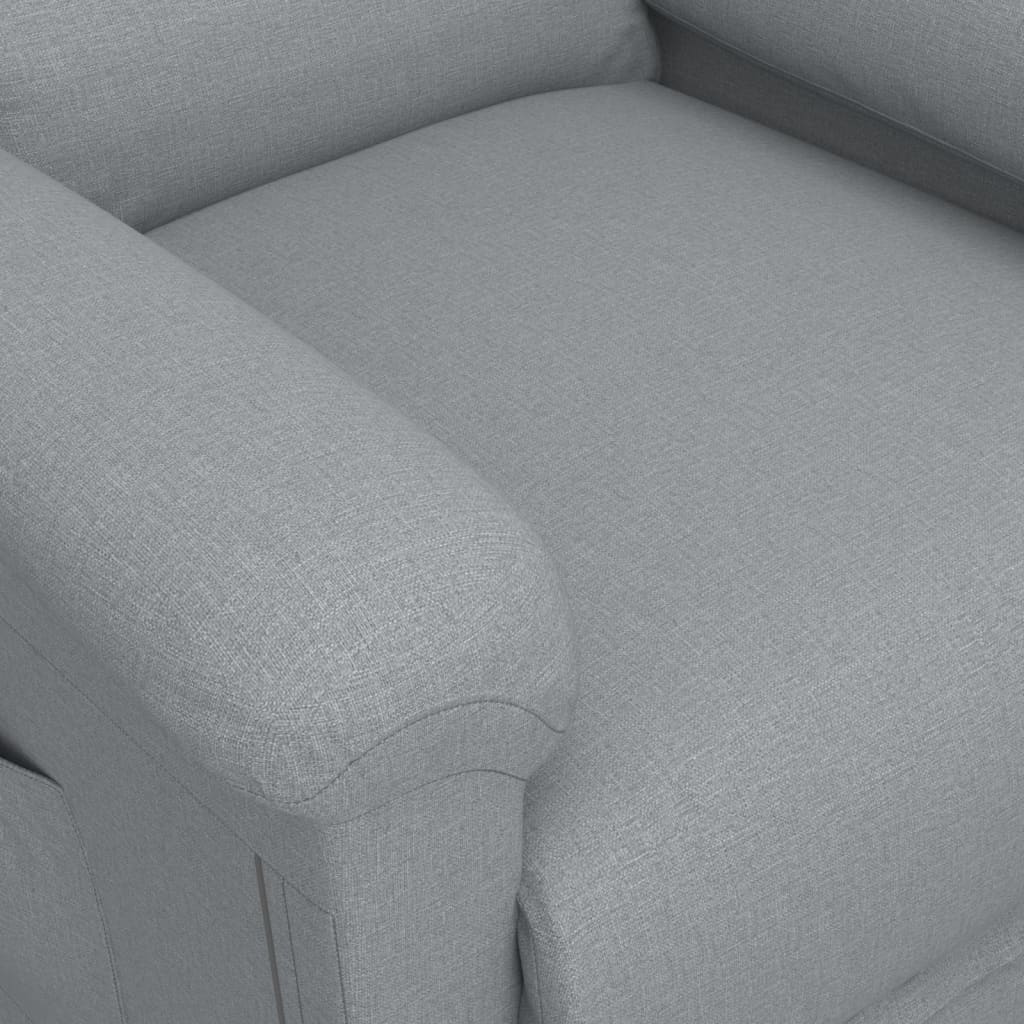 Stand up Massage Chair Light Grey Fabric