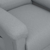 Stand up Massage Chair Light Grey Fabric
