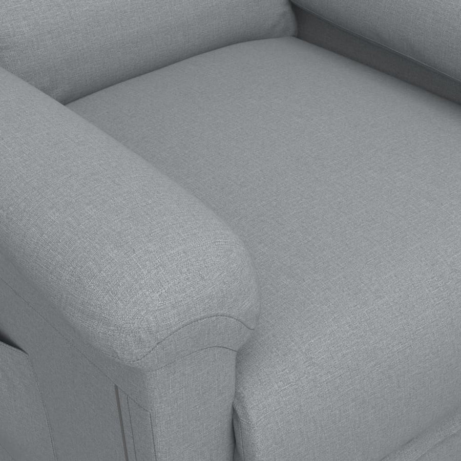 Stand up Massage Chair Light Grey Fabric