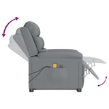Stand up Massage Chair Light Grey Fabric