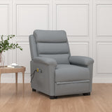 Stand up Massage Chair Light Grey Fabric