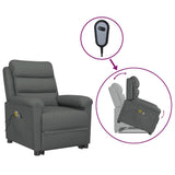 Stand up Massage Chair Dark Grey Fabric