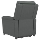 Stand up Massage Chair Dark Grey Fabric - Rear View