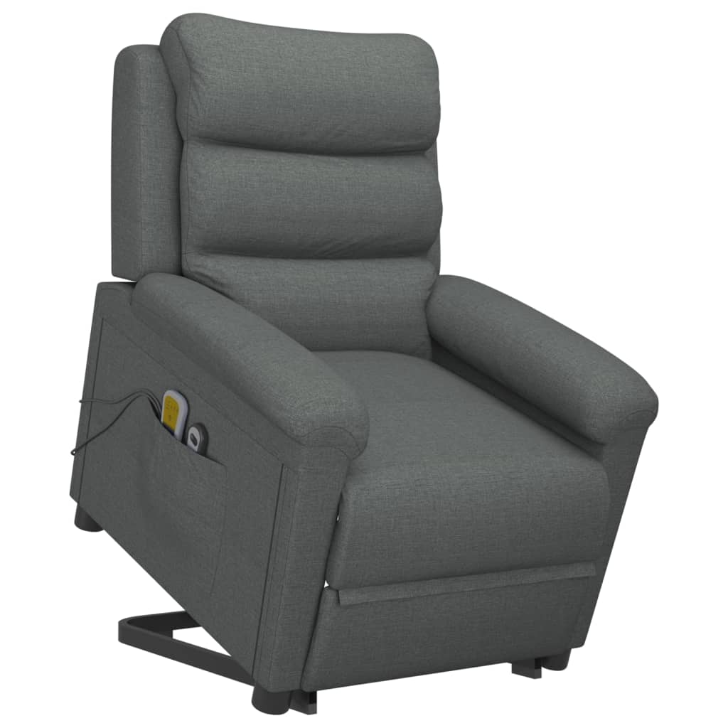 Stand up Massage Chair Dark Grey Fabric