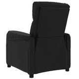Stand up Massage Chair Black Faux Leather - Rear View