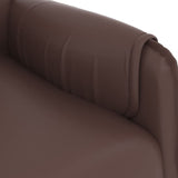 Stand up Massage Chair Brown Faux Leather - Extra Image