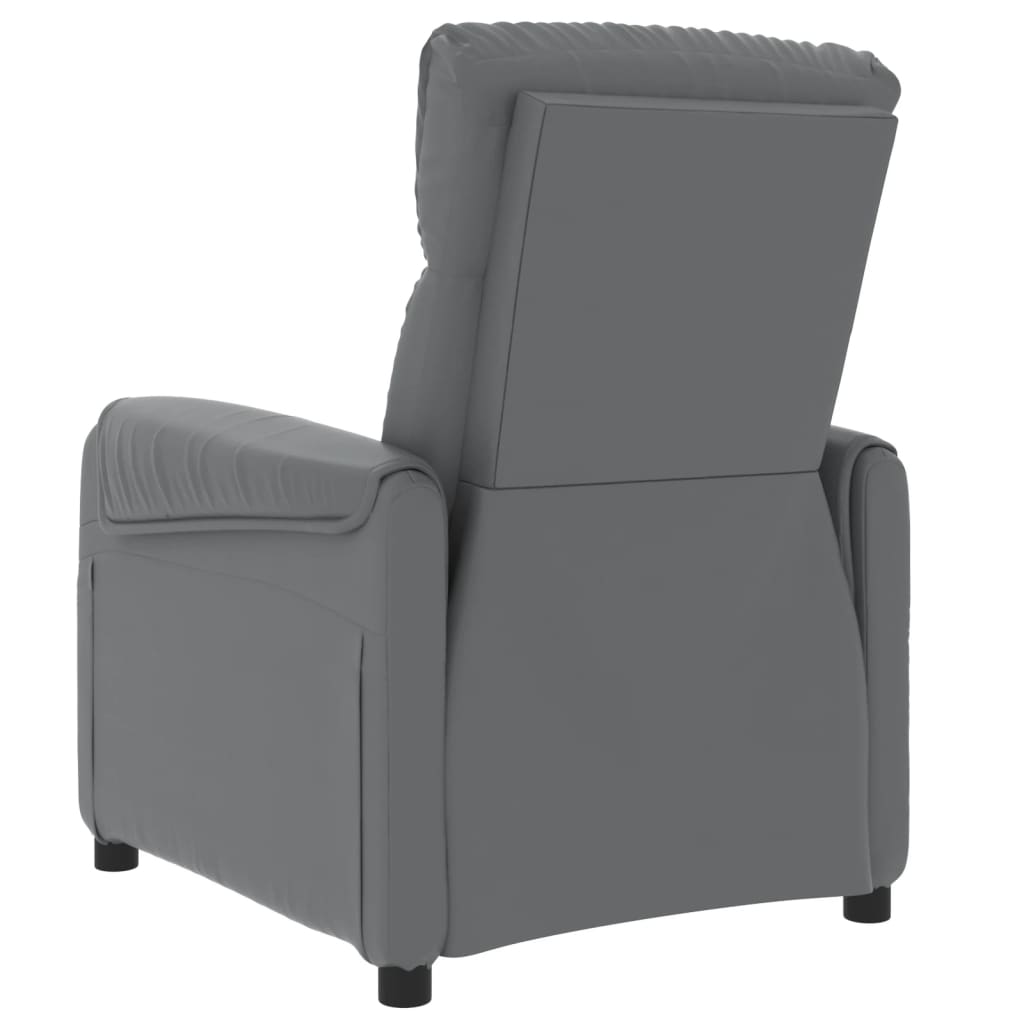 Stand up Massage Chair Grey Faux Leather