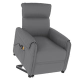 Stand up Massage Chair Grey Faux Leather