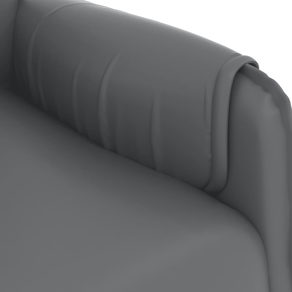 Stand up Massage Chair Grey Faux Leather