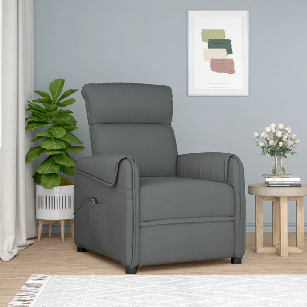 Stand up Chair Dark Grey Fabric