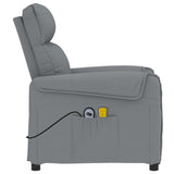Stand up Massage Chair Light Grey Fabric - 45-Degree Angle