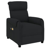 Stand up Massage Chair Black Fabric - Side View