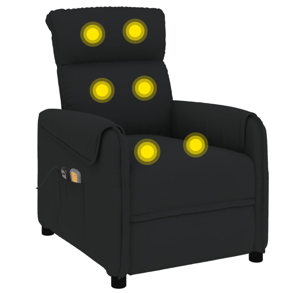Stand up Massage Chair Black Fabric